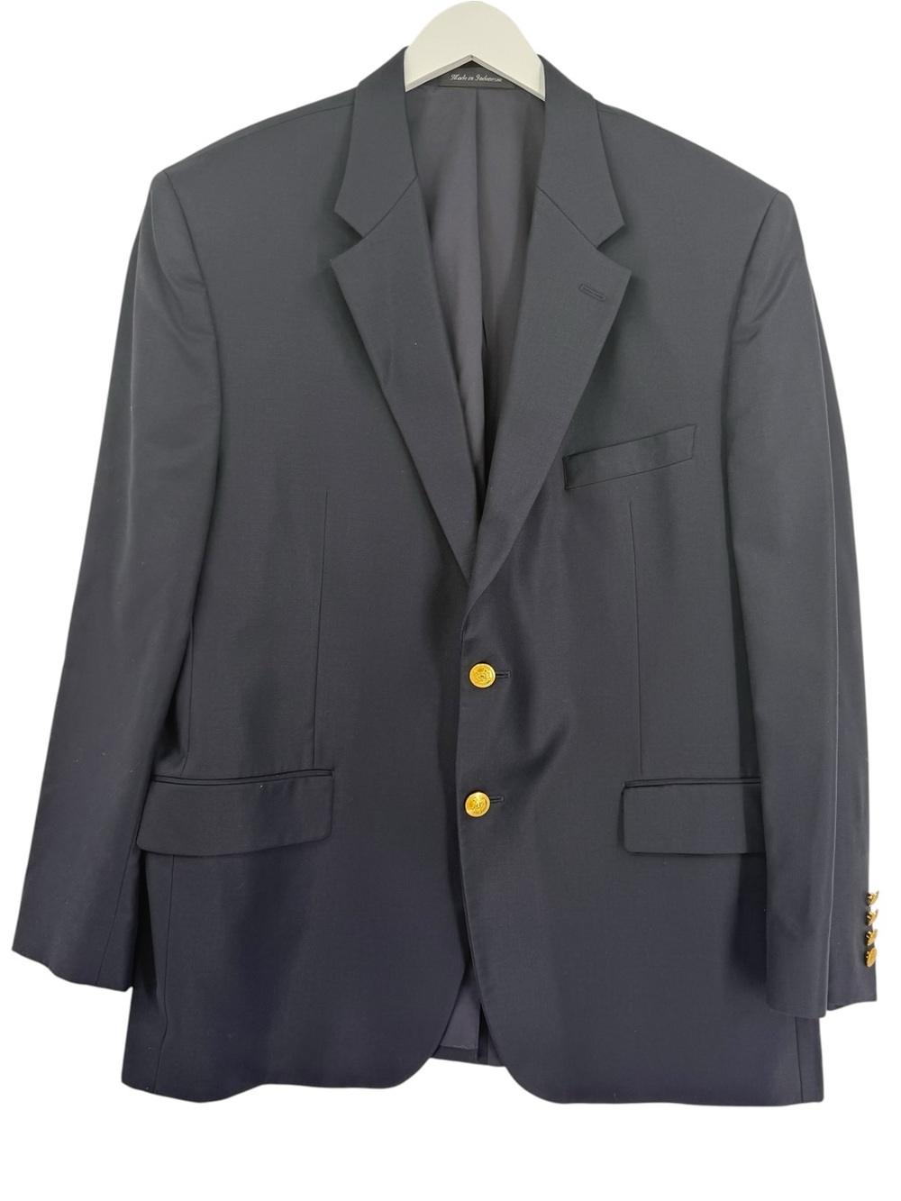 Lauren Ralph Lauren Sport Coat Men's 44 R Wool Jacket Blazer 2 Button Blue